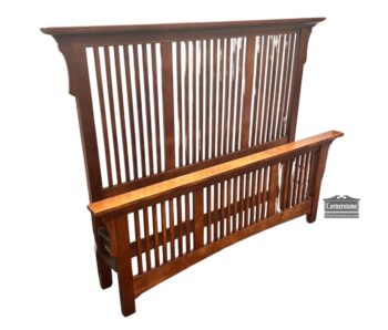 5005-2012-Queen Mission Style Slatted Bed