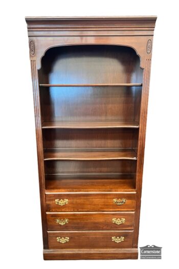 5005-2164-EA Open Bookcase w Drawers