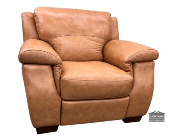 5005-2233-Chateaux D'Ax Tan Leather Recliner