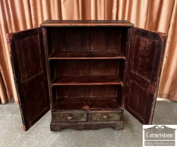 5005-239-Antique Rustic Canadian Cabinet