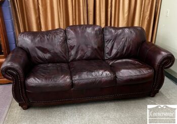 5010-264-Brown Leather Sofa