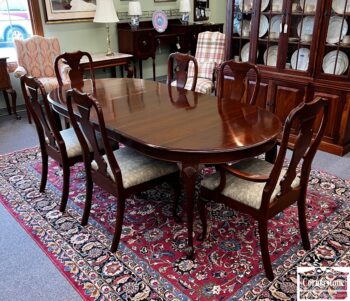 5010-295-Colonial Mfg Oval Table 6 Chairs