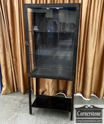 5010-332-Industrial Steel Curio Cabinet