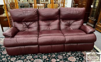 5020-1145-Flexsteel Leather Recliner Sofa