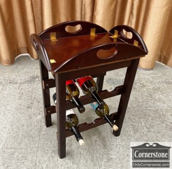 5020-1325-Mini Butler Tray Table Wine Storage