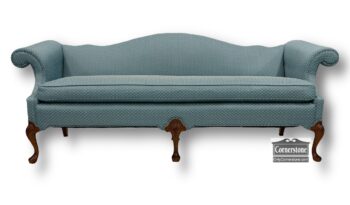 5020-1400-Camelback Sofa Light Blue Fabric