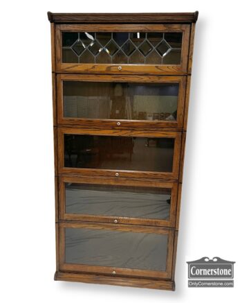 5020-1408-Oak Barrister Bookcase