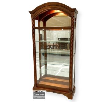 5020-1416-Tall Lighted Curio w Open Top