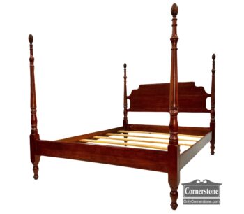 5020-1423-Cresent Queen Low Post Pineapple Bed