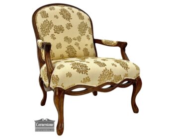 5020-1451-Bernhardt Exposed Wood Arm Chair