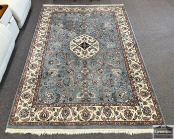 5020-1479-Wool Hand Knotted Light Blue Area Rug