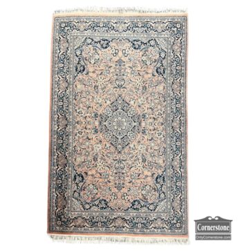 5020-1480-Wool Hand Knotted Pink Area Rug