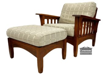 5020-1500-EA Mission Sty Chair and Ottoman