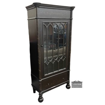 5020-1518-Black Painted Display Cabinet