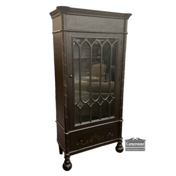 5020-1519-Black Painted Display Cabinet