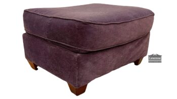 5020-1556-Ottoman with Purple Fabric