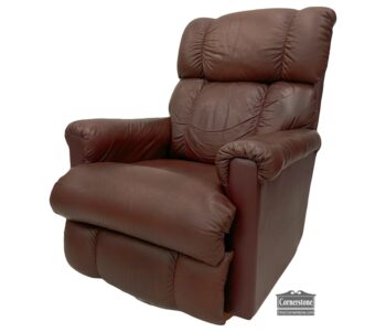 5020-1565-La-Z-Boy Brown Leather Recliner