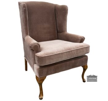 5020-1629-Rowe Wing Chair Pink Velvet