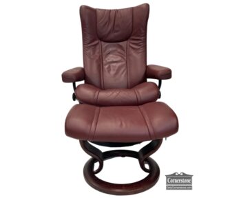 5020-1667-Ekornes Stressless Leather Recliner