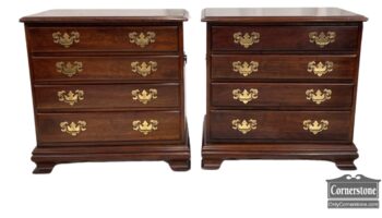 5020-1713-Pr of Cherry Bedside Chests