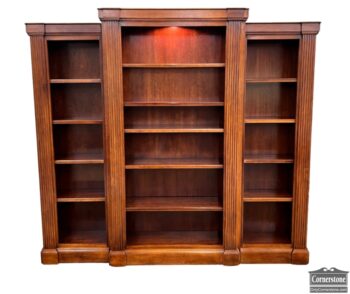 5020-1728-3pc Bookcase Unit with Dark Finish