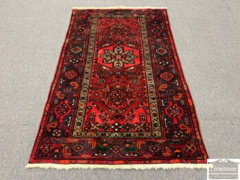 5020-179-Hand Knotted Red Area Rug