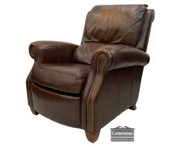 5020-1829-Kincaid Brown Leather Recliner