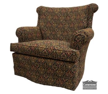 5020-1857-Hancock and Moore Swivel Recliner