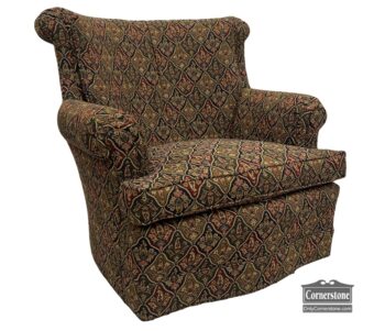 5020-1858-Hancock and Moore Swivel Recliner