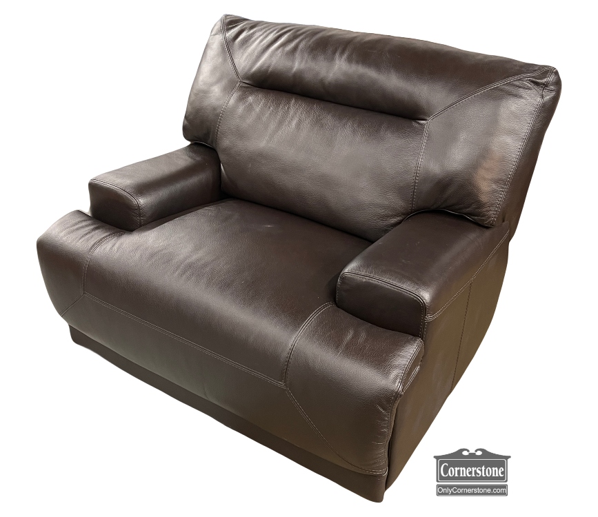 You are currently viewing Chateau D’Ax Black Leather Power Recliner Chair-and-a-Half
