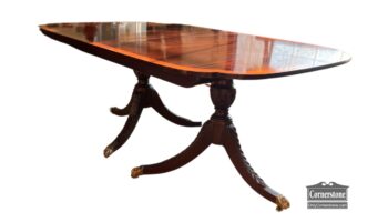 5020-1879-Stickley Banded Pedestal Table