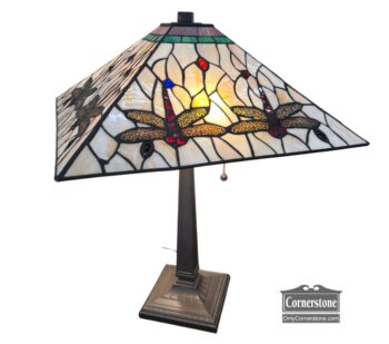 5020-1885-Table Lamp with Dragonfly Design