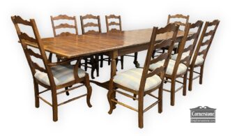 5020-1905-EA Rustic Dining Tbl and Chair Set