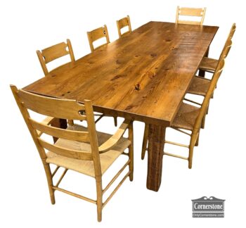 5020-1935-Sandtown Millworks 10ft Tbl 8 Chairs