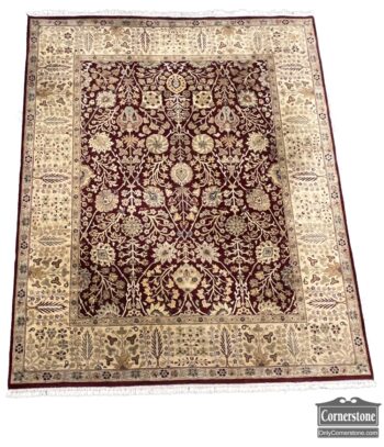 5020-1937-Wool Hand Knotted Rm Sz Rug