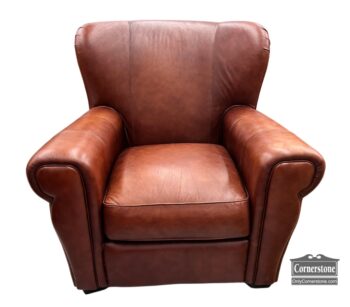 5020-2016-Brown Leather Club Chair