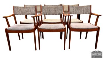 5020-2031-Set of 6 Scan Danish Modern Chairs