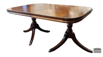 5020-2277-Georgetown Galleries Ped Tbl 6 Chairs 3Lvs