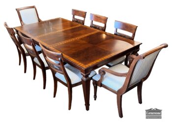 5020-2478-EA Banded Table 8 Chairs 2 Leaves