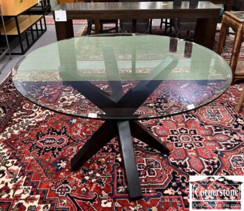 5020-310-Round Glass Top Dining Table