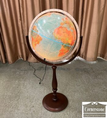 5020-954-Lighted Globe on Stand
