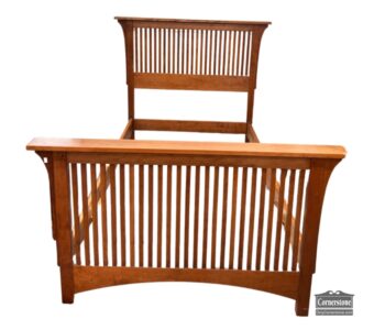 5026-87-Stickley Slatted Twin Bed