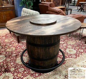 5100-13-Whiskey Barrel Counter Height Table