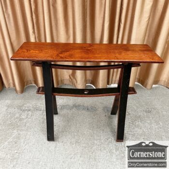 5100-3-Amish Made Whisky Barrel Hall Table