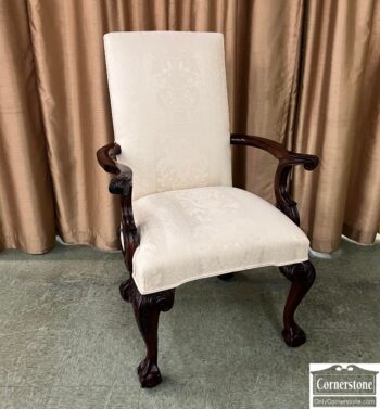 6015-37-White Uph Arm Chair