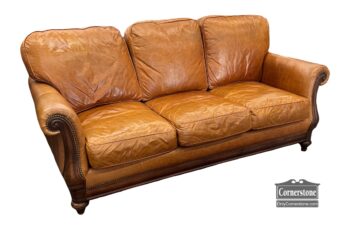 6015-43-Bradington Young Leather Sofa