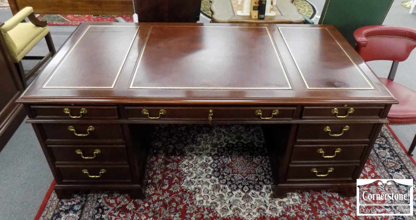 Jasper Solid Cherry Leather Top Executive Desk Baltimore Maryland 6892 1 Jasper Solid Cherry Leather Top Executive Desk