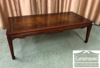 7921-26-Leather Top Coffee Table