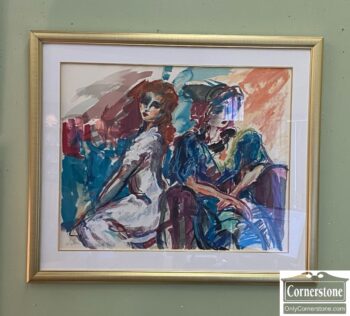 7976-9-Seriagraph of 2 Women by Nitza Flantz