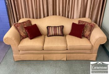8119-5-Gold Herringbone Patterned Sofa